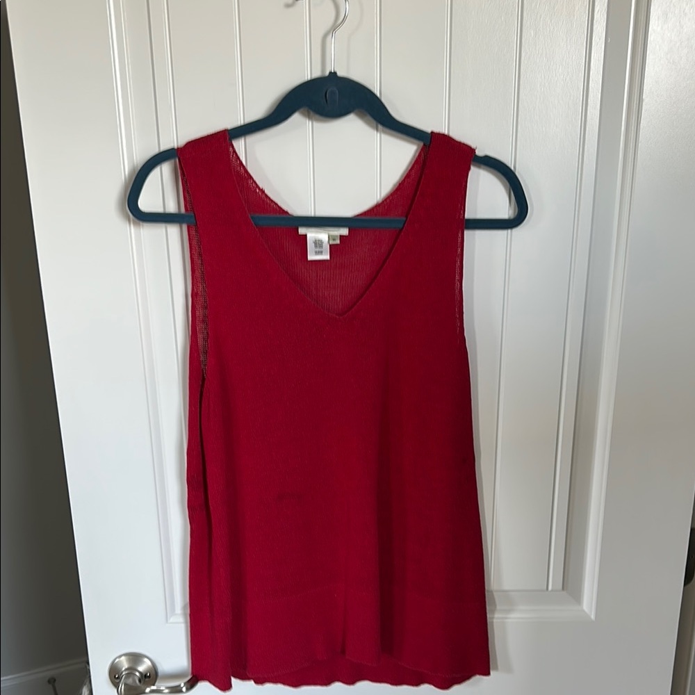 Coldwater Creek Vibrant Red Tank Top